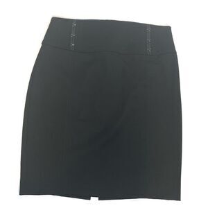 Express black pencil skirt with hook and eyelet design on the waist size 6